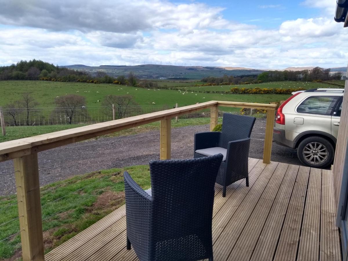 Cleeves Cabins Arran Luxury Lodge With Hot Tub Dalry  Exterior foto